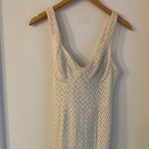 ASOS white dress with body suit